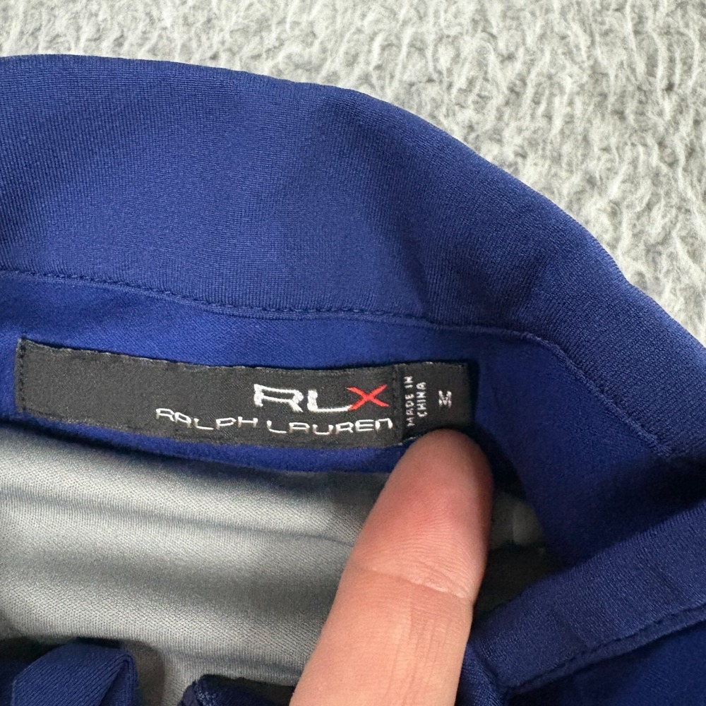RLX Ralph Lauren Vest Mens Medium Full Zip Torrey Pines Golf Performance Blue - Picture 4 of 9